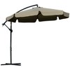 Outsunny 9' Offset Hanging Patio Umbrella, Cantilever Umbrella with Easy Tilt Adjustment, Cross Base and 8 Ribs for Backyard, Lawn, Garden - 4 of 4