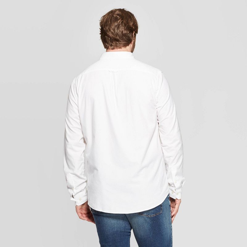 Men&#39;s Whittier Every Wear Long Sleeve Oxford Button-Down Shirt - Goodfellow &#38; Co&#8482; Stay White S, 2 of 4