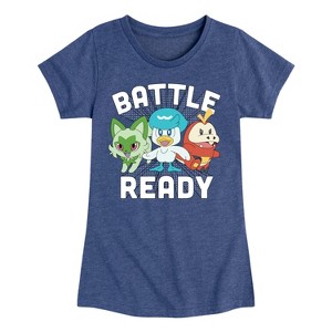 Girls' - Pokémon - Battle Ready Fitted Short Sleeve Graphic T-Shirt - 1 of 4