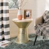 Fae Mosaic Top Round Side Table - Pink Champagne/Gold - Safavieh. - 2 of 4