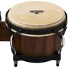 LP Matador Pine Whiskey Barrel Bongos, with Black Hardware - 3 of 4