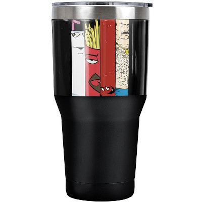 Aqua Teen Hunger Force Group Tiles Steel Tumbler 30oz Coffee Travel Mug