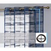 HLC.ME Broadway Stripe Decorative Semi Sheer Light Filtering Grommet Window Treatment Curtain Panels - Set of 2 - 2 of 4