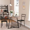 2-Piece Round Dining Set - Modern Table & Upholstered Chairs for Small Spaces - 4 of 4