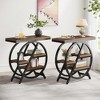 COWLOWN 3-Tier Narrow End Table, Faux Marble Top & Metal Frame, Space-Saving Side Table for Living Room & Bedroom - 3 of 4