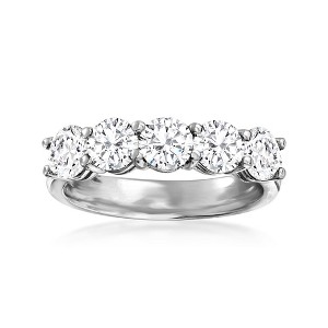 Ross-Simons 2.00 ct. t.w. Diamond 5-Stone Ring in 14kt White Gold - 1 of 4