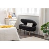 NicBex Storage Bench Velvet Fabric Accent Stools with Wood Legs for Bedroom and Entryway, Black - 3 of 4