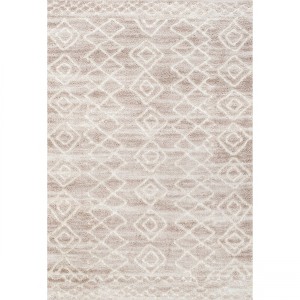 Nuloom Vinita Moroccan Diamonds Shaggy Indoor Area Rug, 4' x 6', Light Beige - 1 of 4