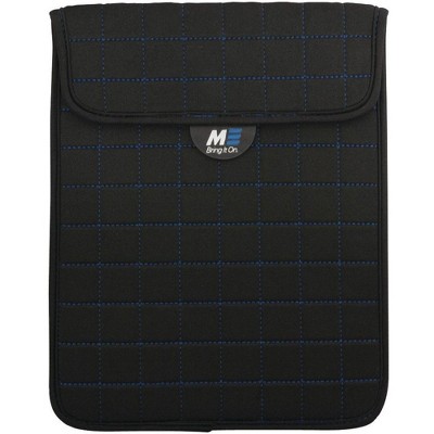 Mobile Edge NeoGrid Sleeve for 7" Tablets/EReaders Black w/Blue Stitching