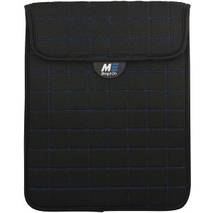 Mobile Edge NeoGrid Sleeve for 7" Tablets/EReaders Black w/Blue Stitching - 1 of 4