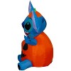 Gemmy Airblown Inflatable Stitch as Pumpkin Disney, 3 ft Tall, Multicolored - 4 of 4