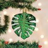 Old World Christmas 4.0 Inch Monstera Leaf Natures Artwork Tropics Tree Ornaments - 3 of 3