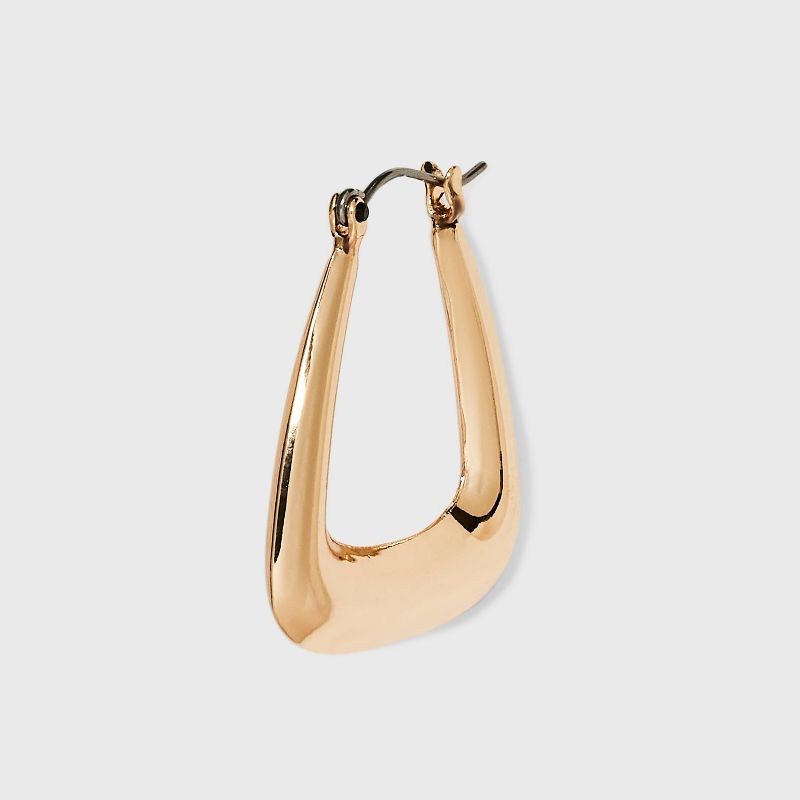 Puffy Squared Hoop Earrings - Universal Thread&#8482; Gold, 4 of 11