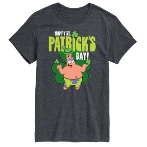 Men's - SpongeBob Squarepants - Happy St. Patricks Day Short Sleeve Graphic T-Shirt - 1 of 4