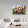 Trademark Fine Art -howard Robinson 'happy Moose' Canvas Art : Target