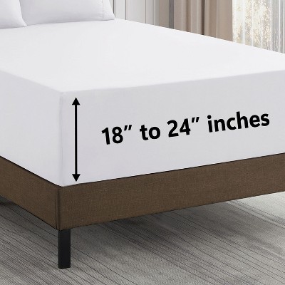 18"-24" Extra Deep Pocket, 6-Piece, Double Brushed High End Microfiber Sheet Set by Sweet Home Collection®