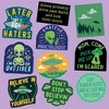 Alien Sticker Extra Large Stickers for Adults Funny Adhesives with Memes - Crazy Dog - 2 of 4