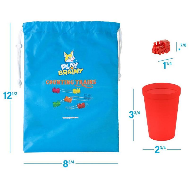 Play Brainy Counting Trains and Cups (55 Pc), 3 of 8