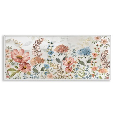 Stupell Industries Pastel Spring Florals, 24" x 10"