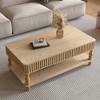 KWPZQEB Coffee Table, Lift Top Coffee Table with Hidden & Open Compartment, Retro Center Table with Wooden Lift Tabletop for Living Room - 4 of 4