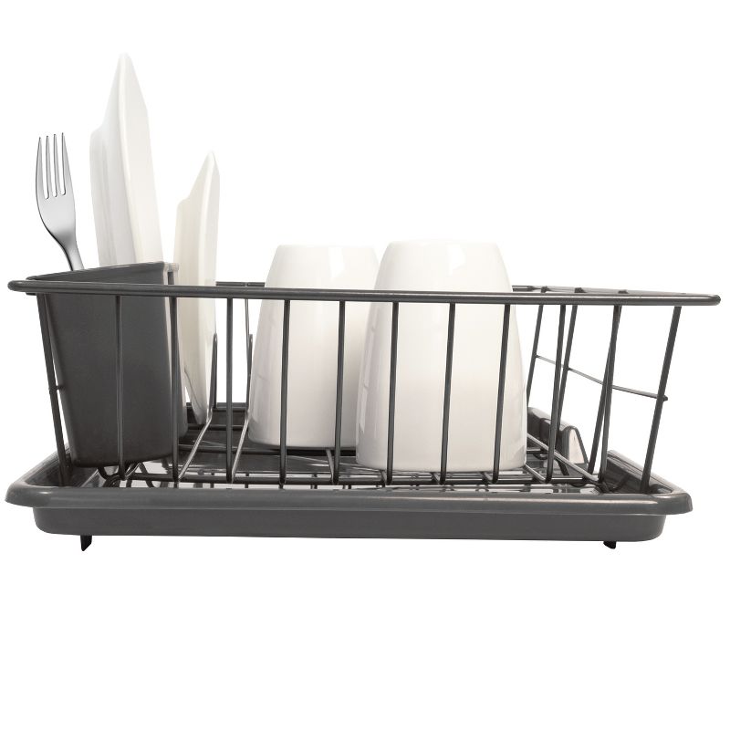 Steel 3-Piece Large Dish Drainer by Sweet Home Collection™, 3 of 5