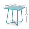 Maggift Patio End Tables Accent Side End Table for Outdoor and Indoor, Garden, Backyard Use, Special Design, Green, 17.75"*17.75"*18.75" - 3 of 4