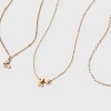 Girls' Initial with Choker and Layered Necklace Set - art class™ Gold - 3 of 3