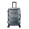 DUKAP Zonix Medium Checked Lightweight Hardside Spinner 26" Suitcase - Green - 4 of 4