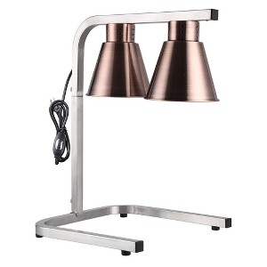 Wechef Commercial Food Warmer Warming Heat Lamp with Dual 250W Bulbs Heating Countertop Buffet Court Restaurants - 1 of 4