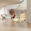 KTMBDW Egg Chair Without Stand, Basket Chair Hanging Outdoor Rattan Wicker Patio Hammock Indoor Egg Chair with Cushion for Porch, Garden, Balcony - 2 of 4