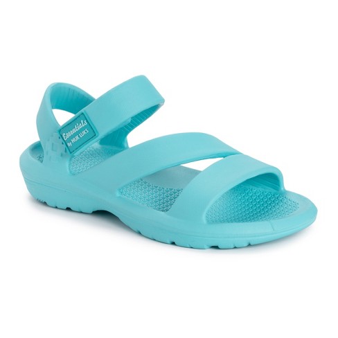 Essentials by MUK LUKS Women's Surf Board Sandals-Turquoise Tonic S (5-6)