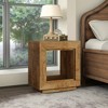 Wooden Square Side Table/End Table Storage Nightstand for Bedroom and Living Room 25.6"H*23.62"L*15.75"D - 2 of 4