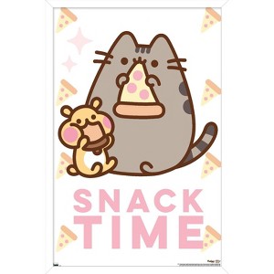 Trends International Pusheen - Snack Time Framed Wall Poster Prints - 1 of 4