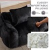 Lyngins Giant Bean Bag Chair, Oversized Rabbit Fabric Lazy Chair with High-Density Foam, 2-Seater Accent Chair, Fluffy Loveseat Bean Bag Sofa Chair - 4 of 4
