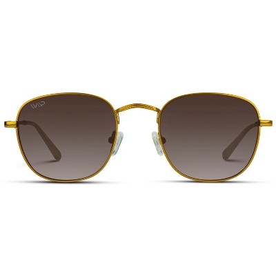 Wmp Eyewear Metal Frame Retro Oval Shape Sunglasses - Metallic Brown ...