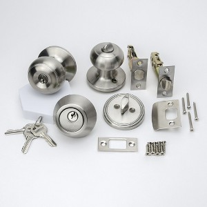 MENDOCK Stainless Steel Keyed Entry Knob and Deadbolt Combo Set, Single Key Convenience, Easy Installation- 1 Pack - 1 of 4