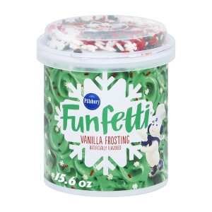 Pillsbury Funfetti Holiday Vanilla Frosting - 15.6oz - 1 of 4
