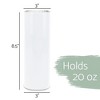 100 North 20 Ounce Stainless Steel On the Go Travel Tumbler With Push Top Lid, Siamese Cat Paint Splatter - 2 of 4