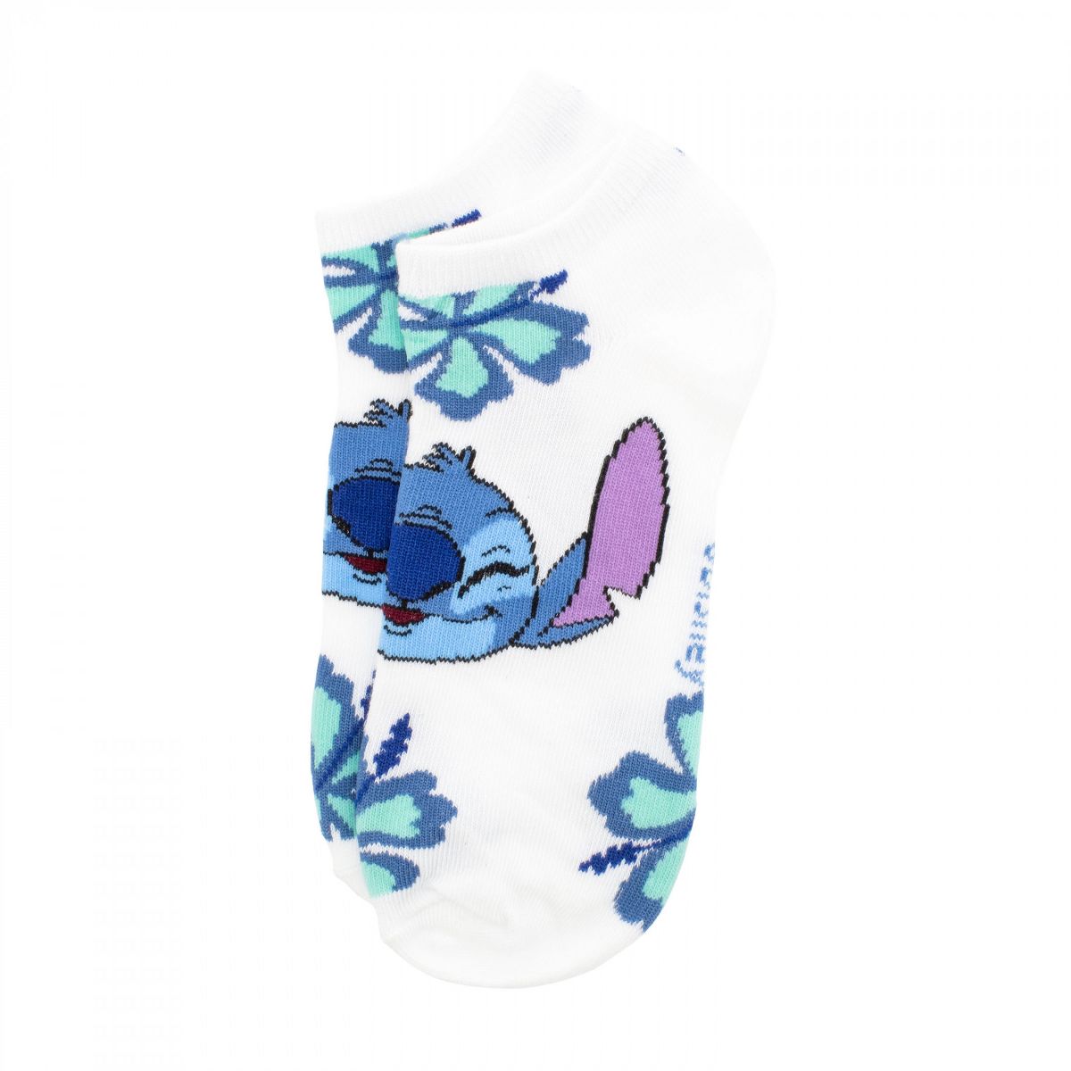 Womens Lilo and Stitch Rainbows and Flowers Ankle Socks 6-Pair Pack - thumbnail 4