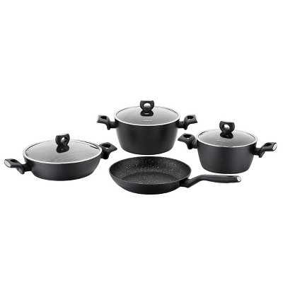 Noir Cast Aluminum 7 Piece Cookware Set