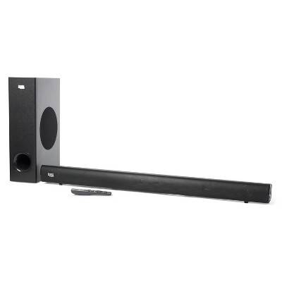 Acoustic Audio by Goldwood 2.1 Channel Sound Bar for TV with Wired Subwoofer, 36 Inch Surround System, HDMI, ARC, and Bluetooth, Black