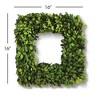 Plum & Post Boxwood Square Wreath 16" - 3 of 3