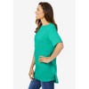 Woman Within Plus Size Perfect Short-Sleeve Boatneck Tunic - 4 of 4