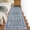 Fulvari Vintage Area Rug,Soft Distressed Print, Non-Slip, Machine Washable for Living Room, Bedroom, Dining Room, Office - 2 of 4