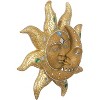 FC Design 13" Mosaic Celestial Sun and Moon Sculpture Wall Decor Art Hanging Sun and Crescent Decoration - 2 of 4