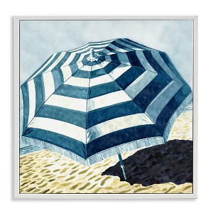 Stupell Industries Striped Beach Umbrella, 24" x 24" - 1 of 4