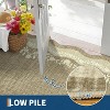 Washable Scalloped Area Rug, Non Slip Low Pile Floor Carpet, Indoor Foldable Bath Mat for Bedroom Hallway Kitchen Entryway Living Room - 2 of 4