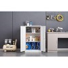 Foldable Storage Cabinet - White Ideal for Small Apartment、Garage & Utility Room - 2 of 4