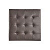 PAGED 16 Inch Wooden Ottoman, Modern Side Table Footrest Ottoman, Square Rattan Vanity Chair for Living Room, Bedroom - 4 of 4