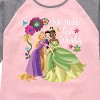 Girls' - Disney Princess - We Rule The World Shirt Tail Raglan Graphic T-shirt - 2 of 4